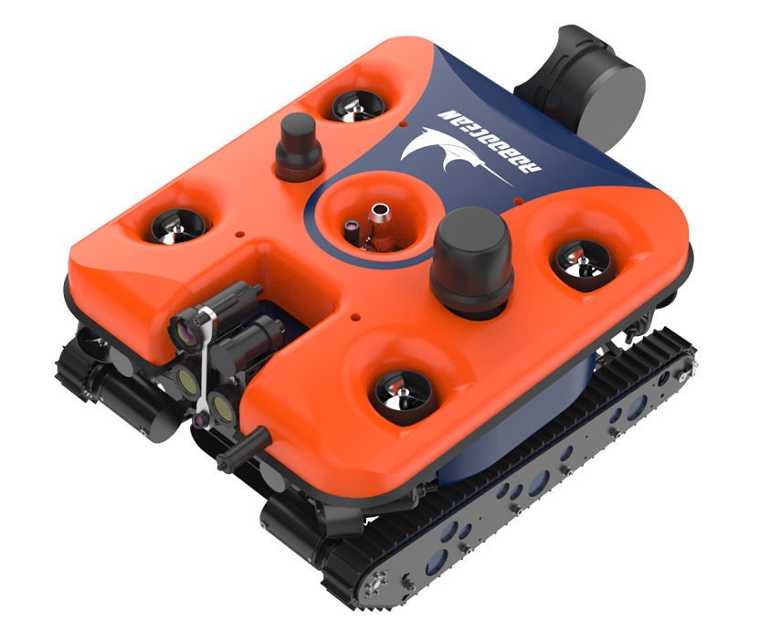 Manufacturer illustration of the A-80 underwater contact-cleaning robot